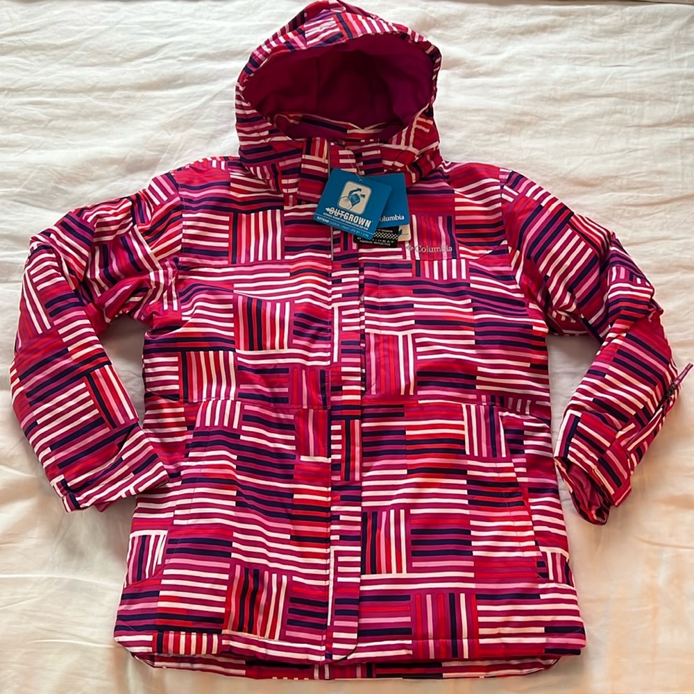 NWT Columbia Youth Nordic Jump Snow Jacket Girls XL Omni Heat Tech